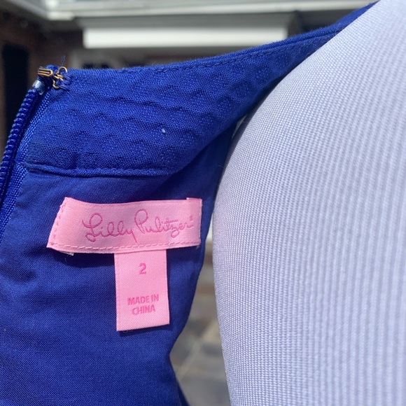 Lilly Pulitzer Gold Embroidered Dress 2 - Picture 7 of 9